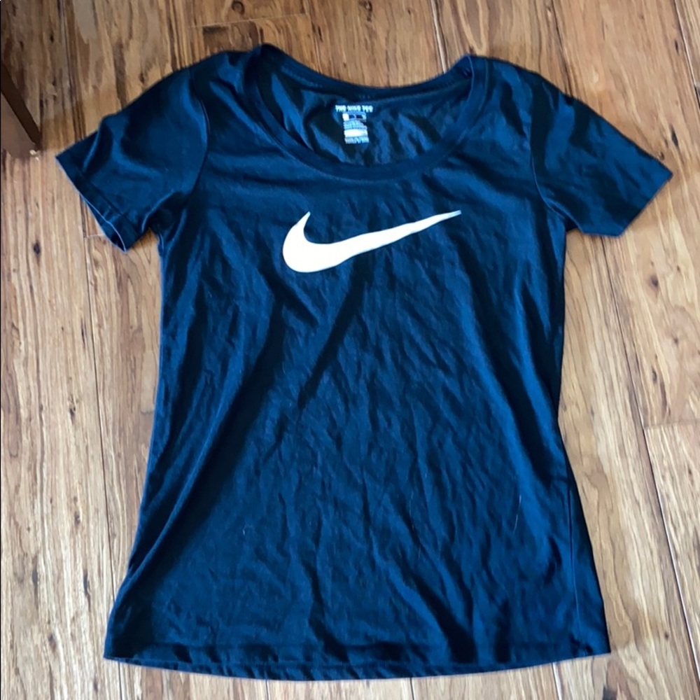 Nike Womens Black swoosh shirt